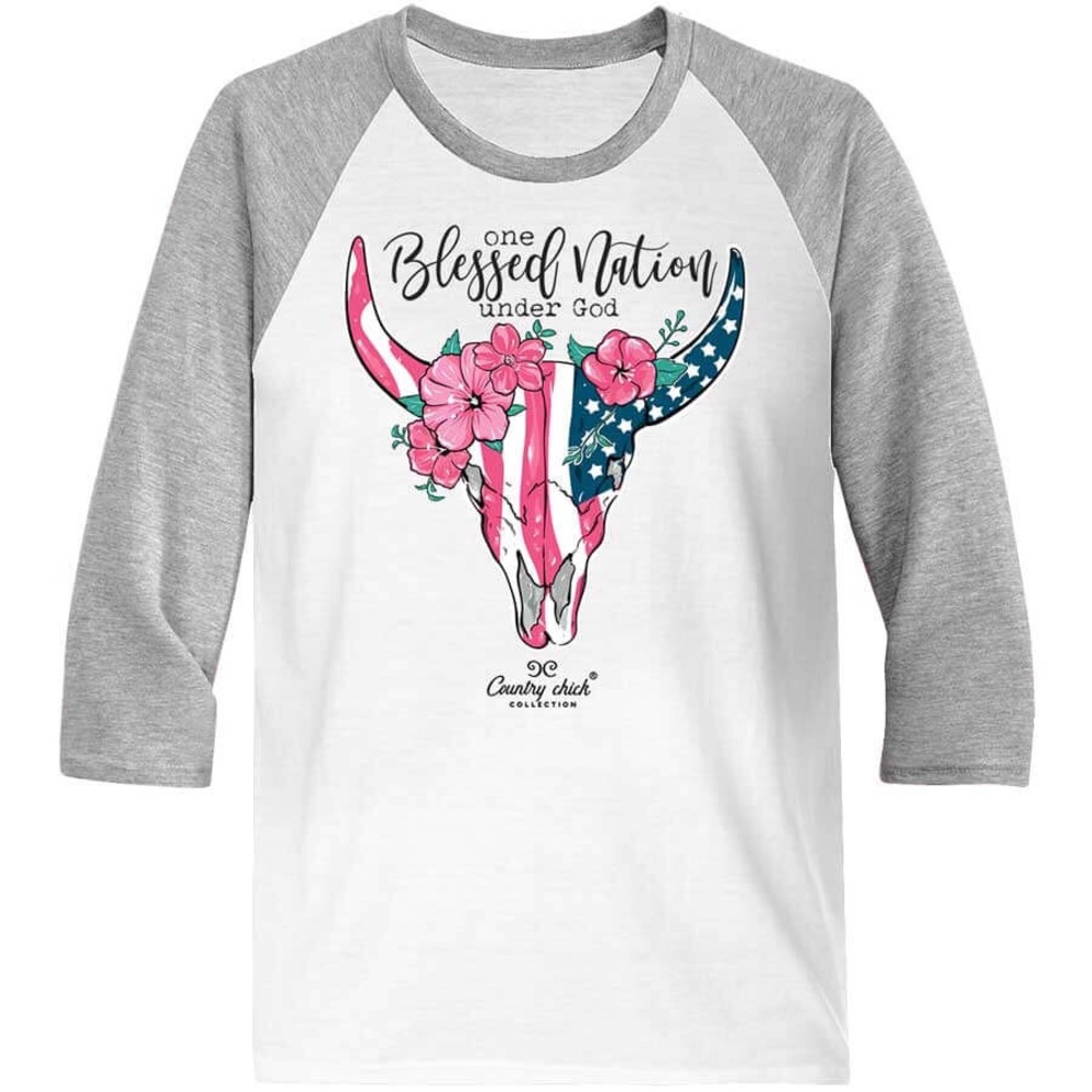 One Blessed Nation 3/4 Sleeve
